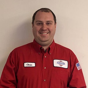 Chris Kiefhaber, Journeyman Plumber for Reimer Home Services.