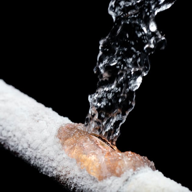 A frozen pipe here in Cheektowaga is at risk of bursting open and flooding your home.