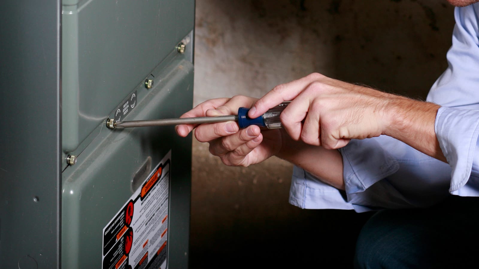 knocking furnace ducts