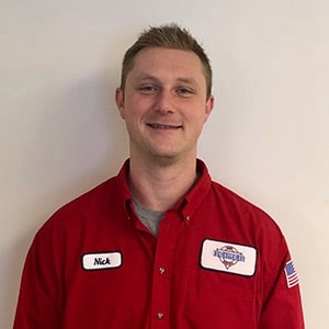 Nick Fronczak, Lead Installer for Reimer Home Services.